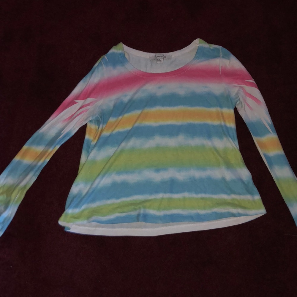 Pastel colored Forever 21 long sleeve shirt